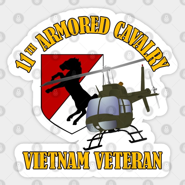 I Rode With The Blackhorse (OH58) Sticker by MilitaryVetShop